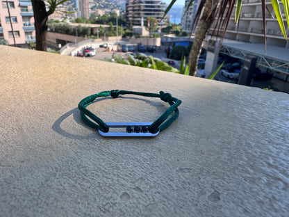 Bracelet perles Maison El Hammami — Vert